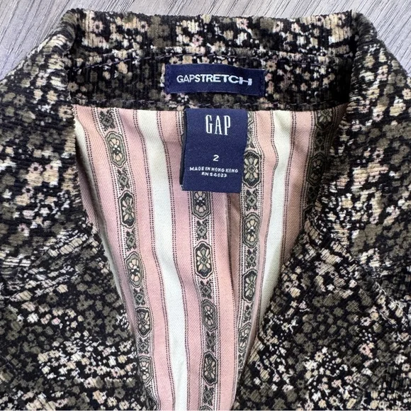 GAP Women's Black and White Textured Blazer - Picture 5 of 10